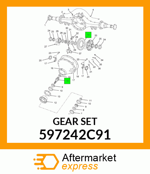 GEARSET 597242C91