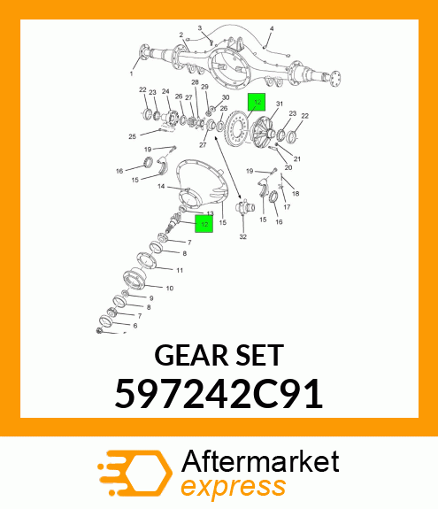 GEARSET 597242C91