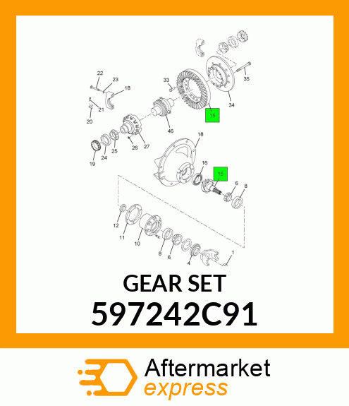 GEARSET 597242C91