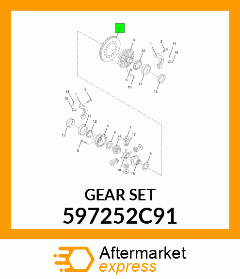 GEARSET 597252C91