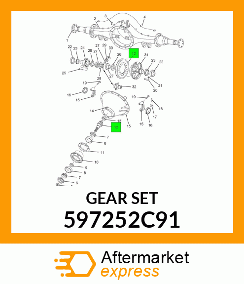 GEARSET 597252C91