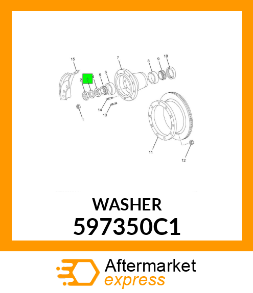 WASHER 597350C1