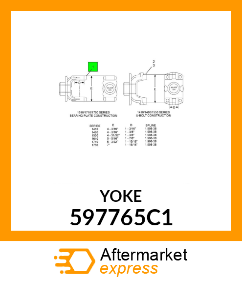 YOKE 597765C1