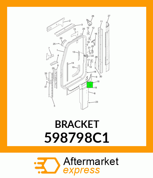BRACKET 598798C1