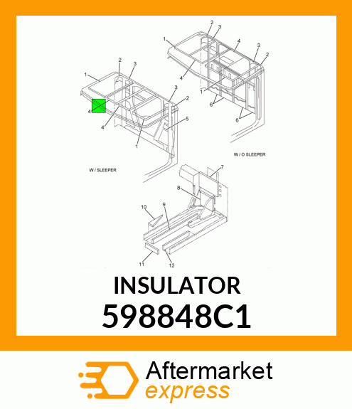 INSULATOR 598848C1