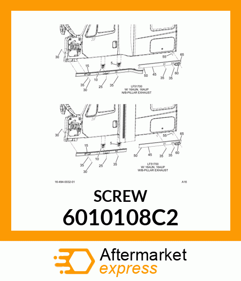 SCREW 6010108C2