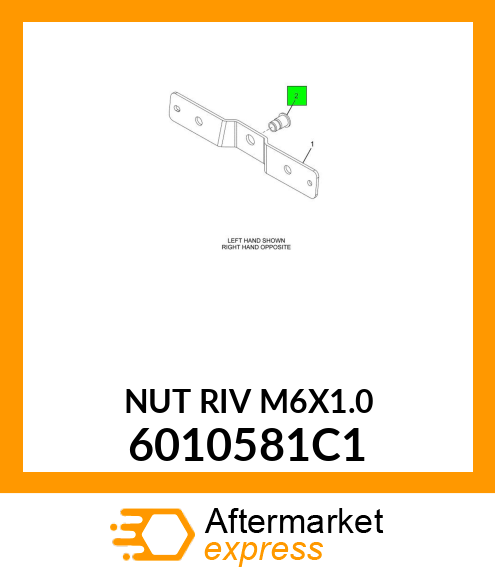 NUT_RIV_M6X1.0_ 6010581C1