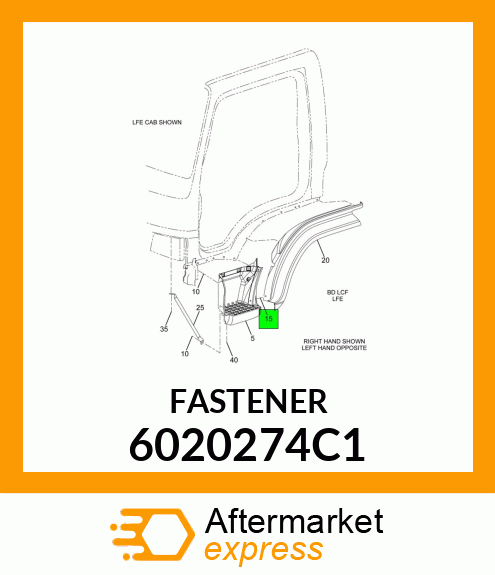 FASTENER 6020274C1