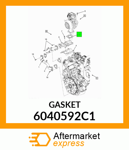 GASKET 6040592C1