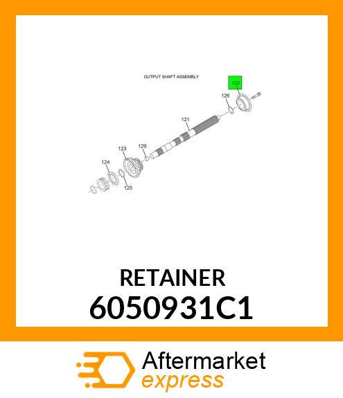 RETAINER 6050931C1