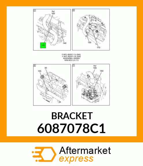 BRACKET 6087078C1