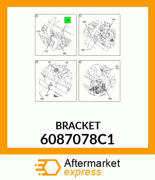 BRACKET 6087078C1