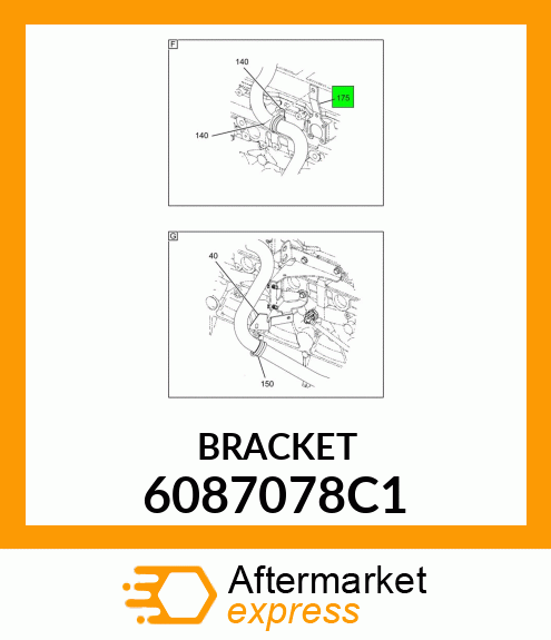 BRACKET 6087078C1