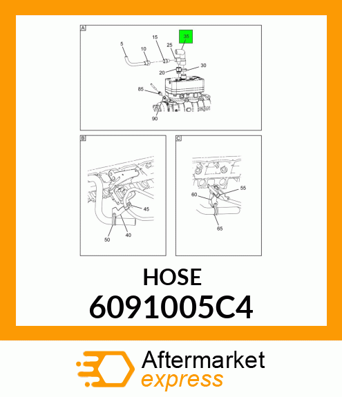 HOSE 6091005C4