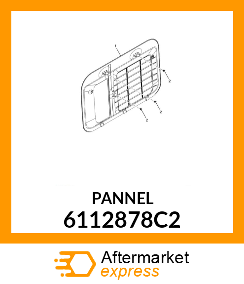 PANEL OUTER ASSEMBLY VENTED LUGGAGE DOOR 6112878C2