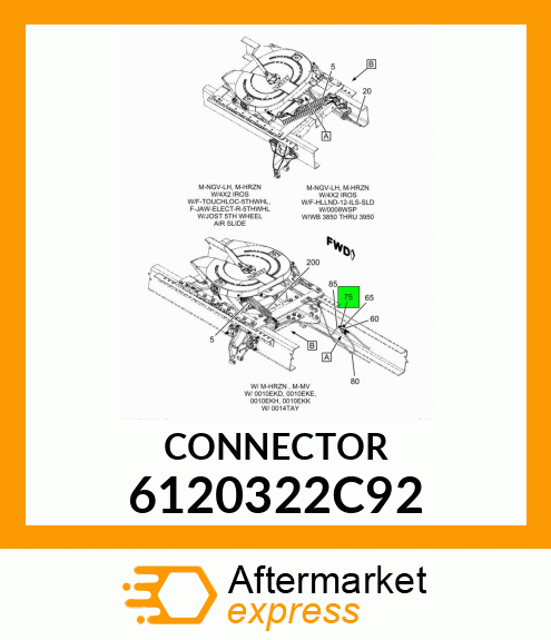 CONNECTOR 6120322C92