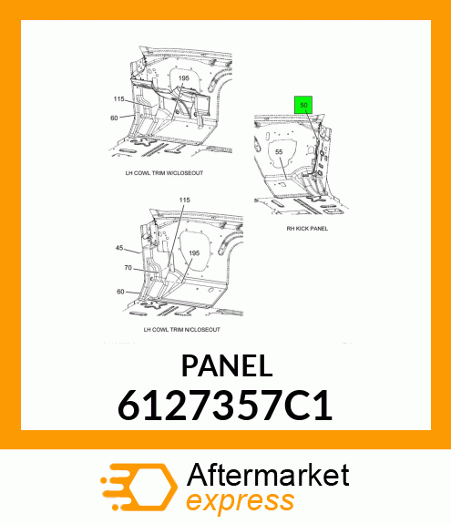 PANEL_,_COWL_TR 6127357C1