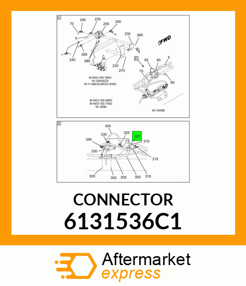 CONNECTOR 6131536C1