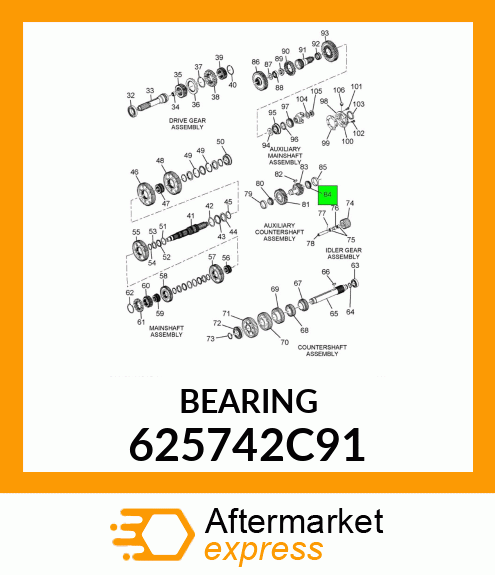 BEARING 625742C91