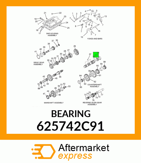 BEARING 625742C91