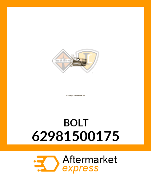 BOLT 62981500175