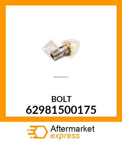 BOLT 62981500175