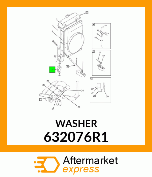 WASHER 632076R1