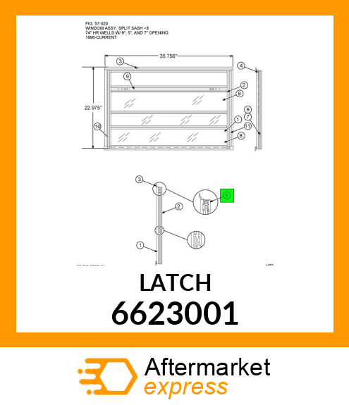 LATCH 6623001