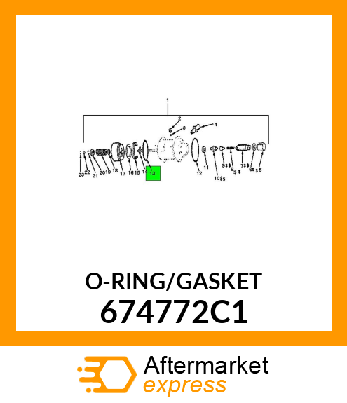 O-RING/GASKET 674772C1