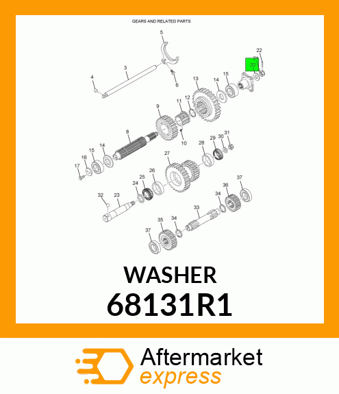 WASHER 68131R1