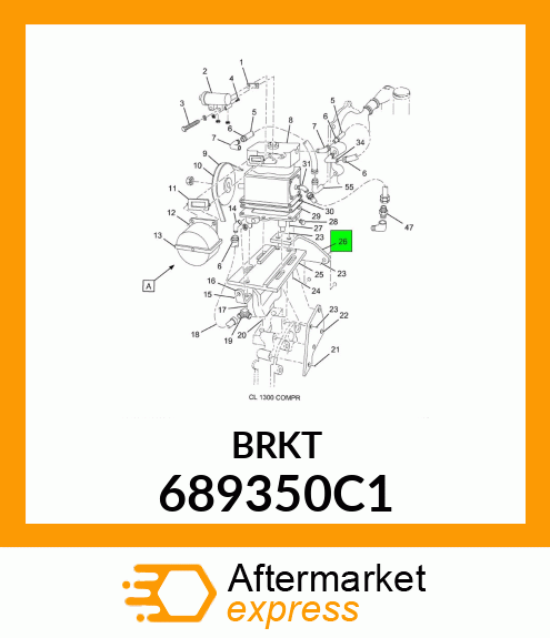 BRKT 689350C1