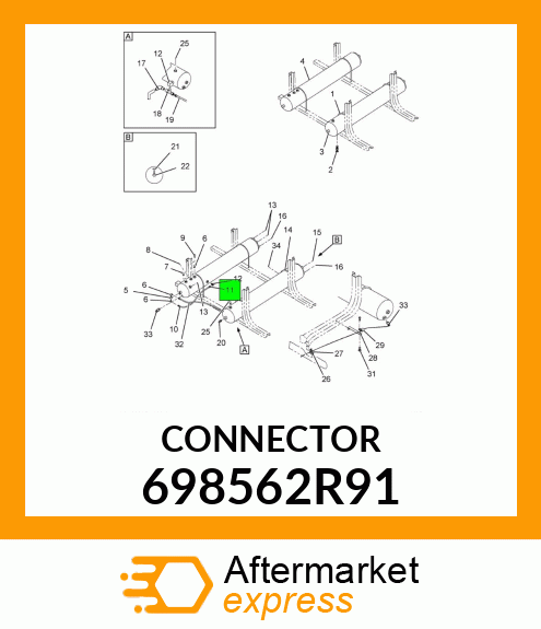 CONNECTOR 698562R91