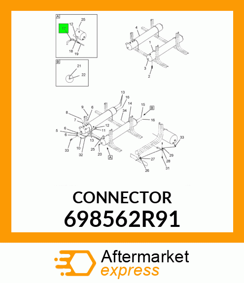 CONNECTOR 698562R91