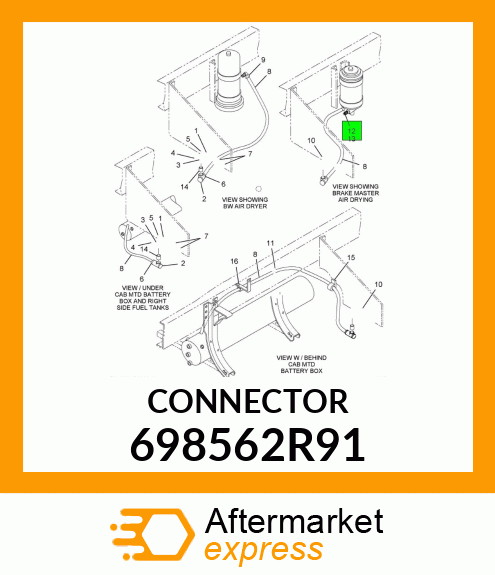 CONNECTOR 698562R91