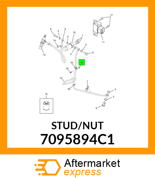 STUD/NUT 7095894C1
