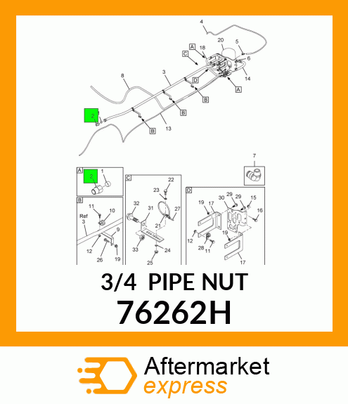 3/4PIPENUT 76262H