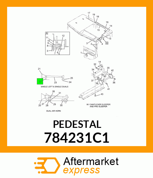 PEDESTAL 784231C1