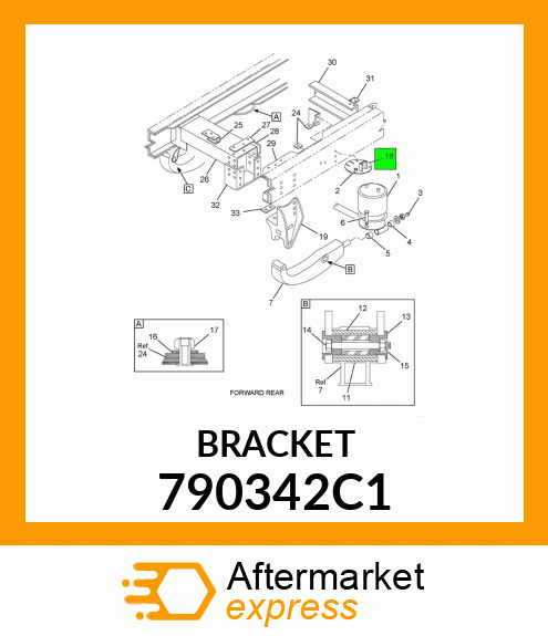 BRACKET 790342C1
