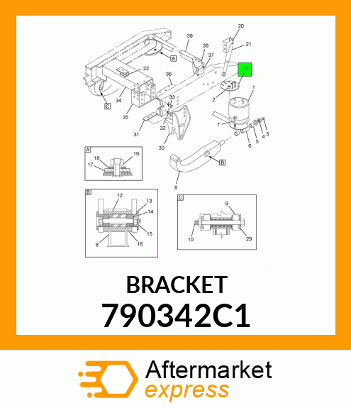 BRACKET 790342C1