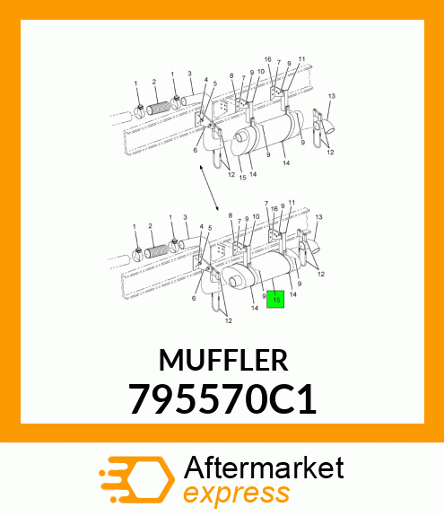 MUFFLER 795570C1
