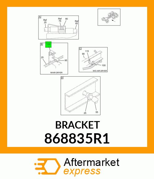 BRACKET 868835R1