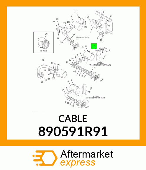 CABLE 890591R91