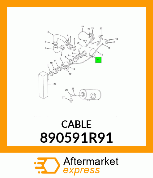 CABLE 890591R91