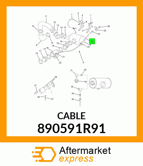 CABLE 890591R91