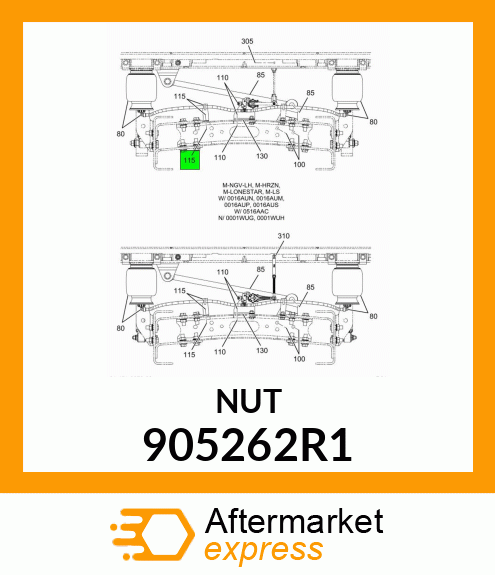 NUT 905262R1