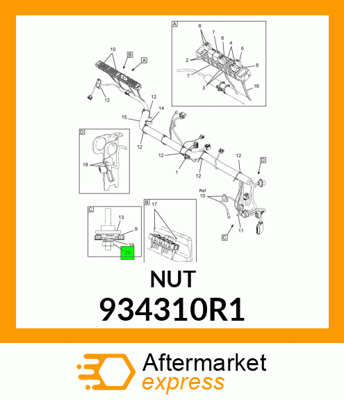 NUT 934310R1