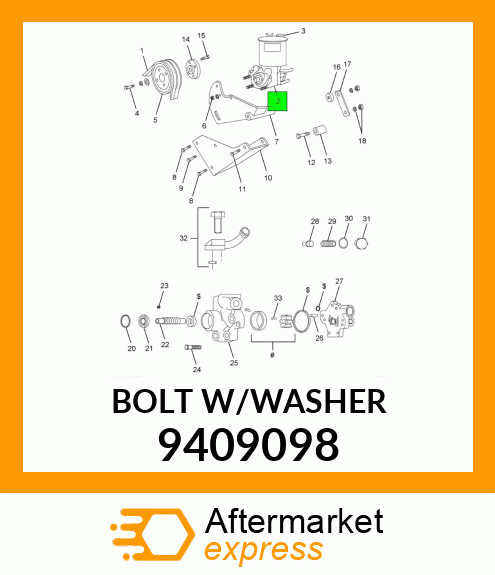 BOLT_W/WASHER 9409098