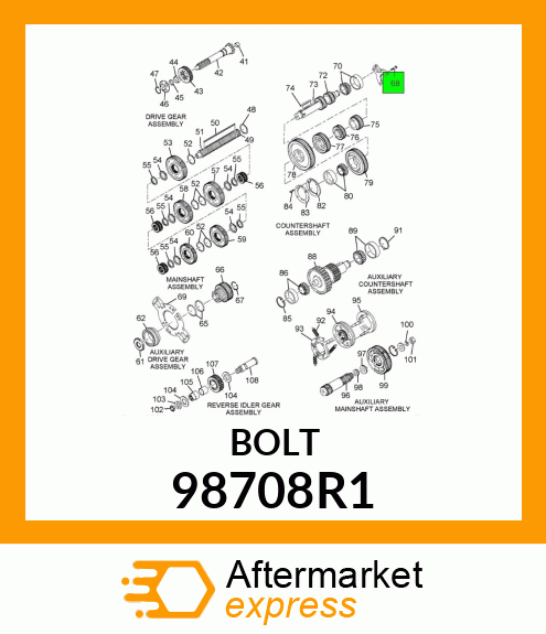 BOLT 98708R1