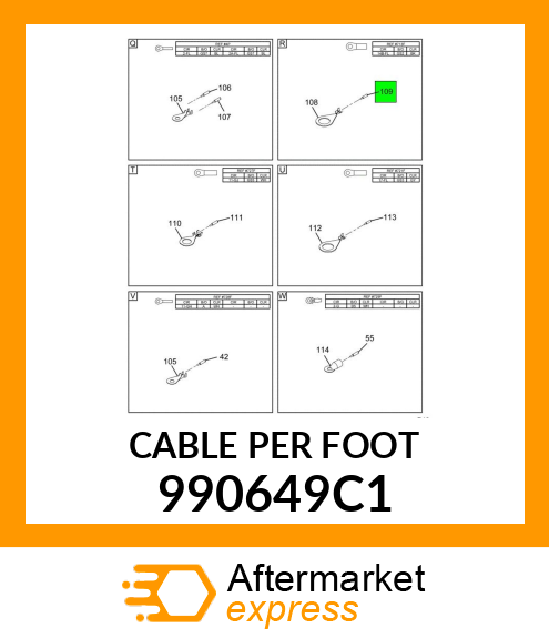 CABLEPERFOOT 990649C1