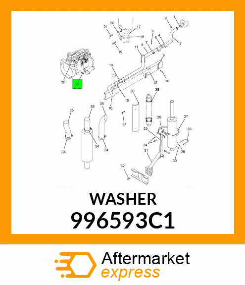 WASHER 996593C1